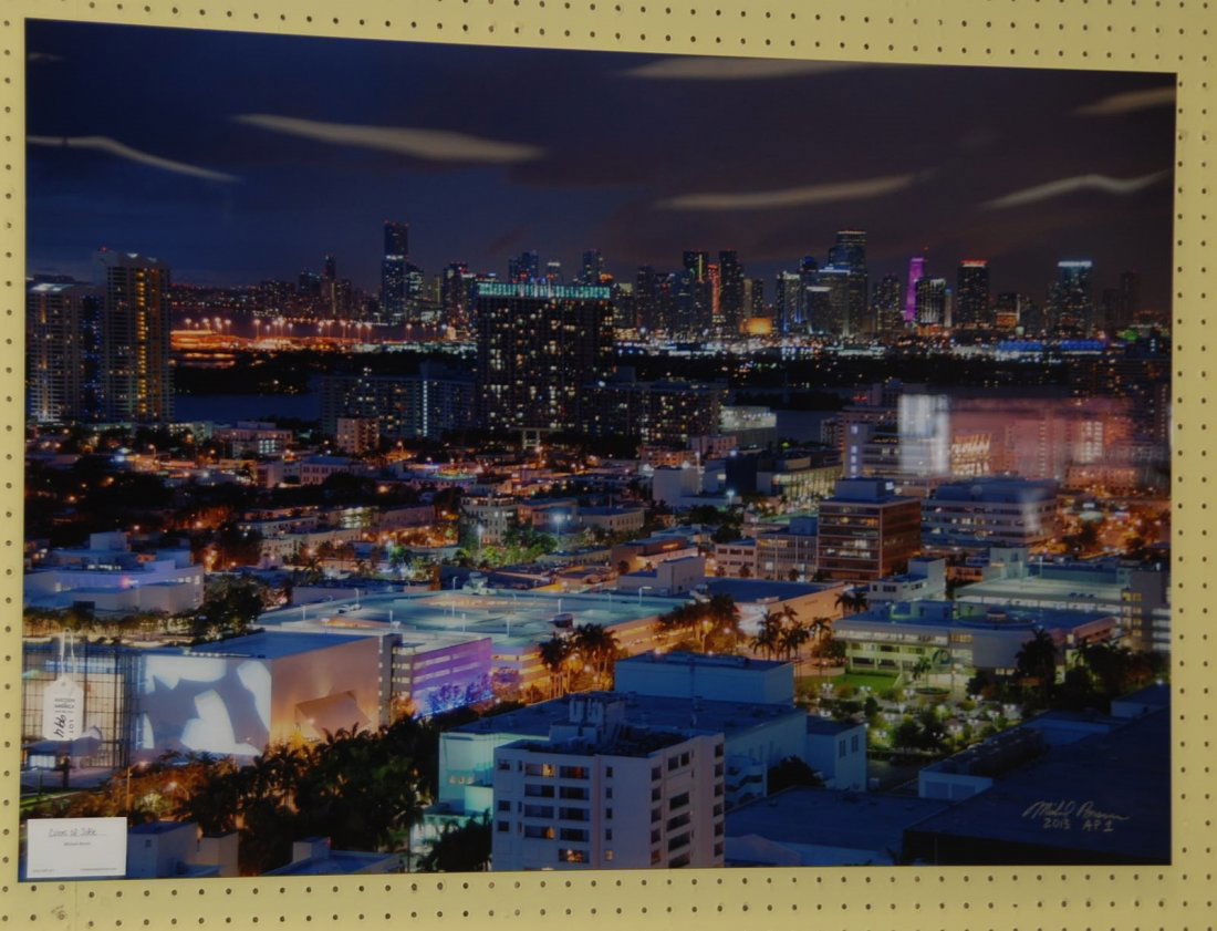Mounted Photo "Colors of Sobe" SLR Michael Brown 2013: 30" x 45"