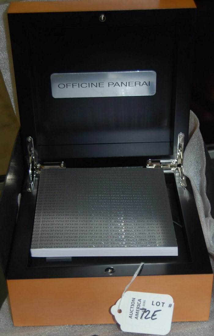 Panerai Watch Box w/ Book, Rubberband, Tool: Watch Box