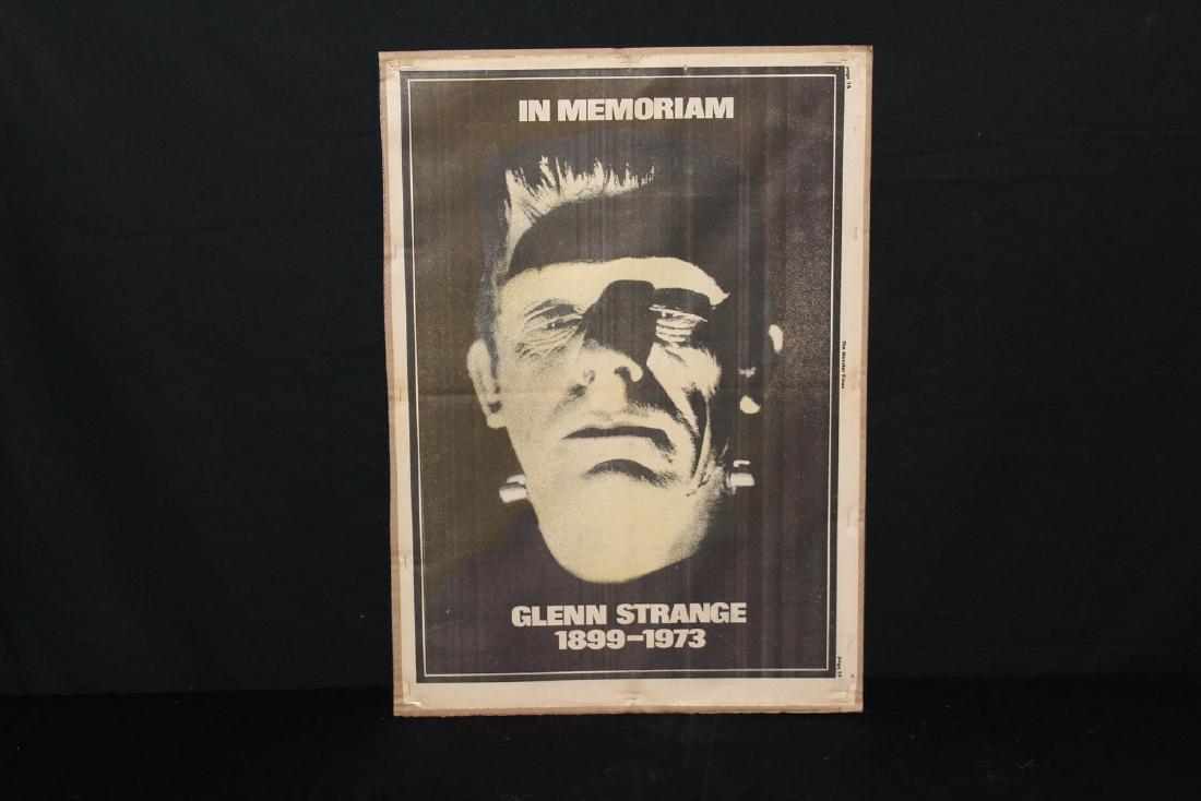 GLENN STRANGE POSTER 1973: GLENN STRANGE POSTER 1973
