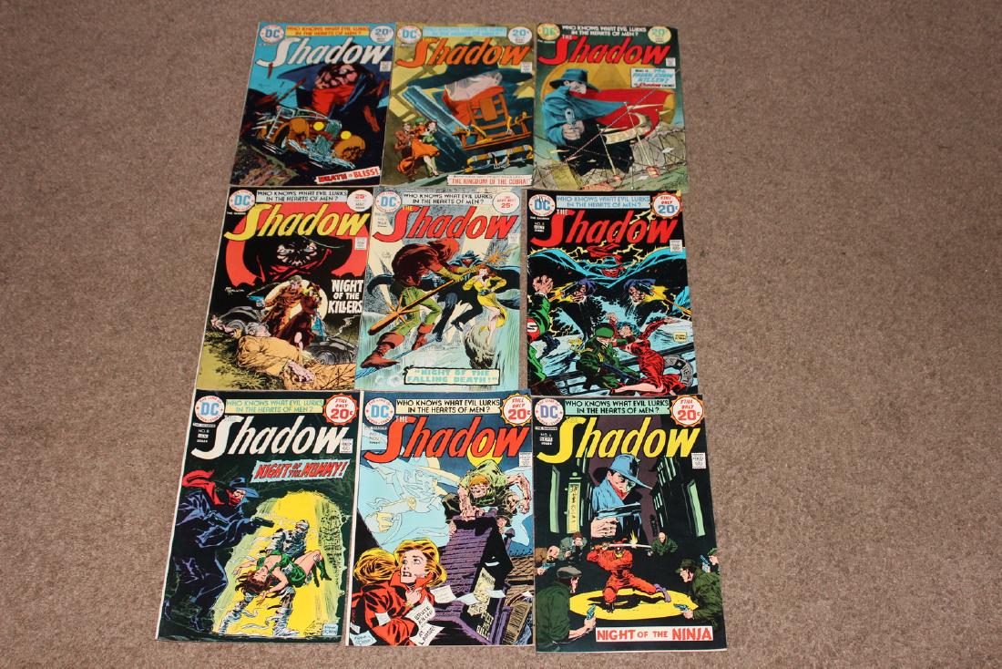 NINE ISSUES - 1973 THE SHADOW #2, 3, 4, 5, 6, 7, 8, 9, (1 of 4)