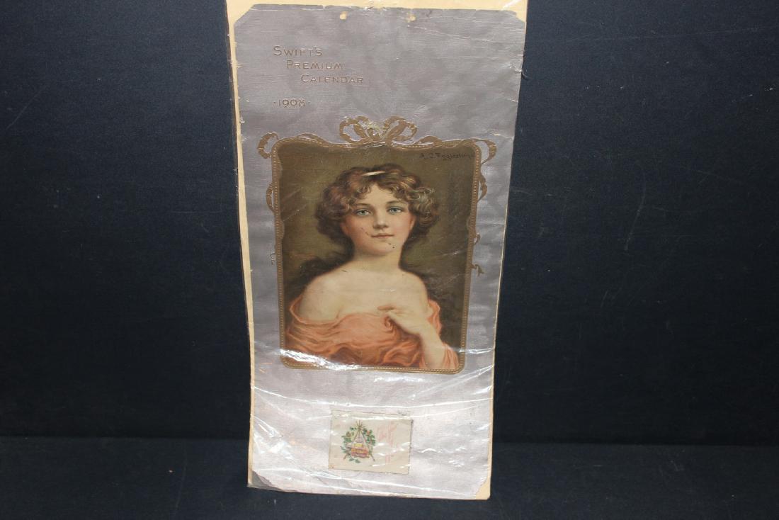SWIFTS PREMIUM CALENDAR 1908 COMPLETE (1 of 4)