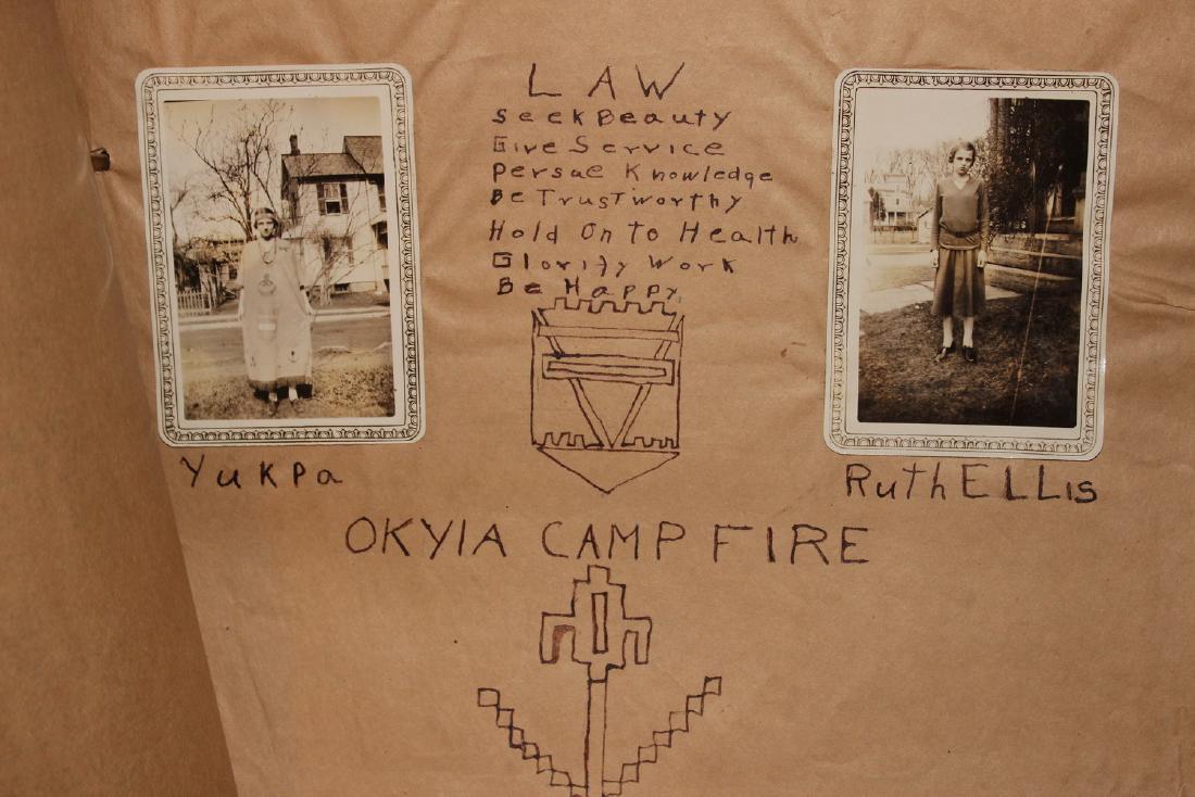 HANDWRITTEN RECORD BOOK 1929 BOUND IN LOOSELEAF LEATHER (1 of 3)