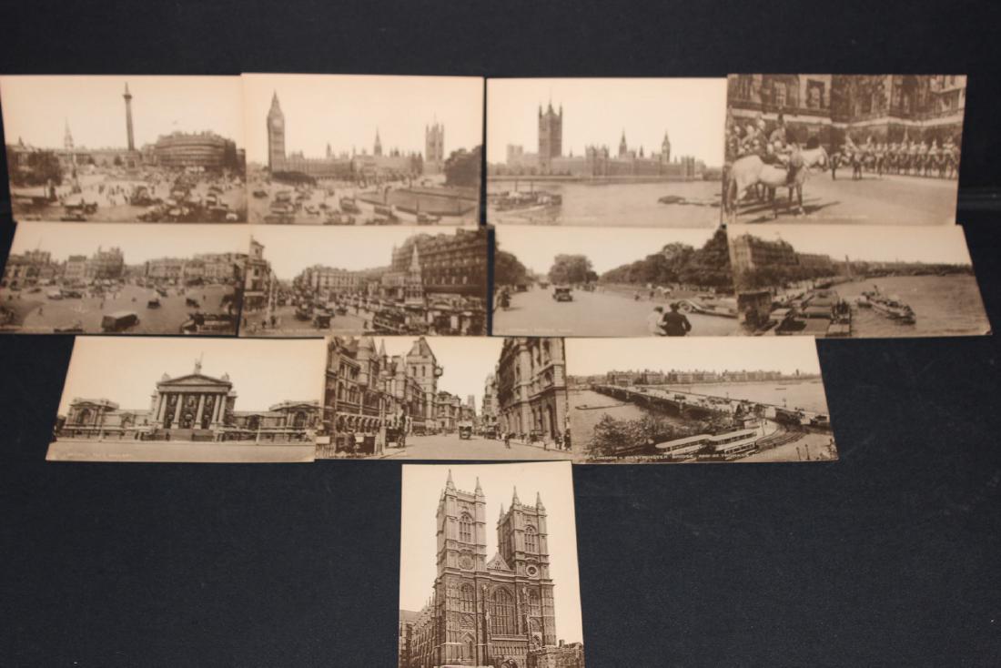 12 VERY NICE BLACK AND WHITE LONDON POSTCARDS - EARLY (1 of 5)