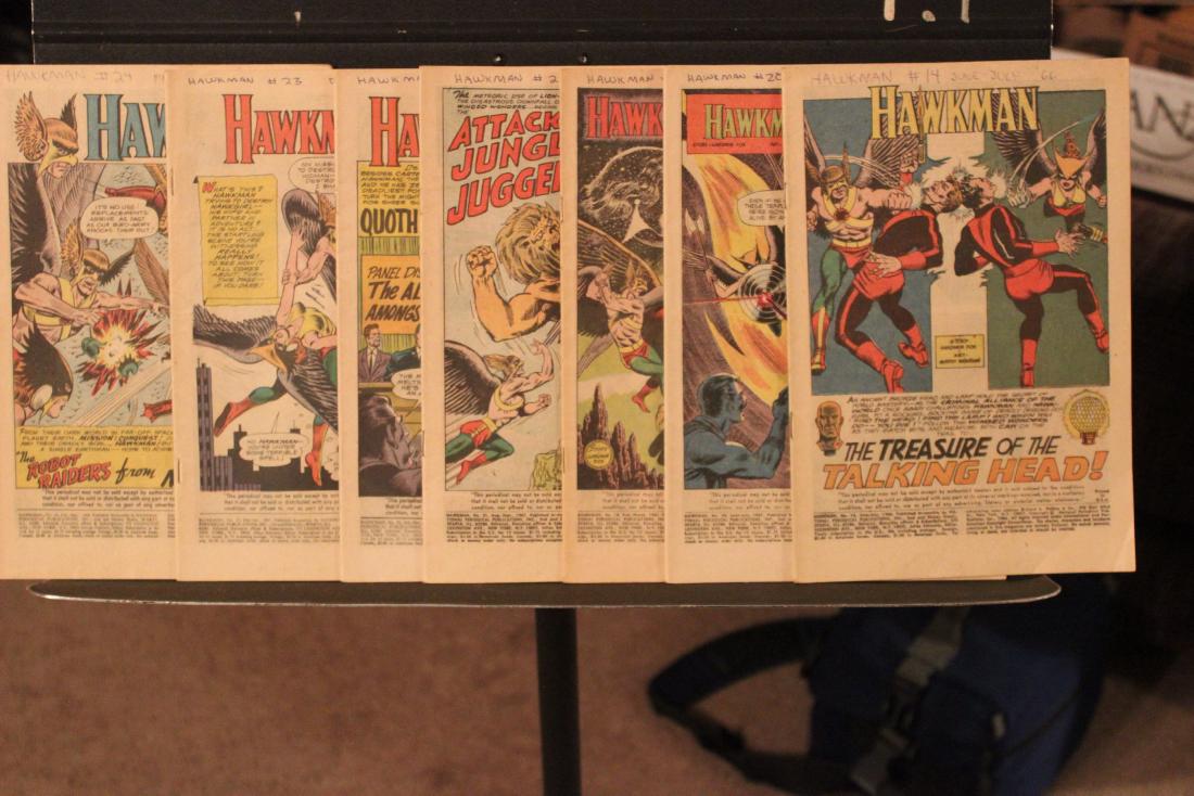 SUPER LOT 7 ISSUES HAWKMAN - NO COVERS BUT COMICS IN (1 of 3)