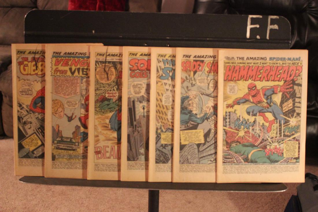 7 ISSUES SPIDERMAN 1972 NO COVERS GOOD CONDITION #105, (1 of 3)
