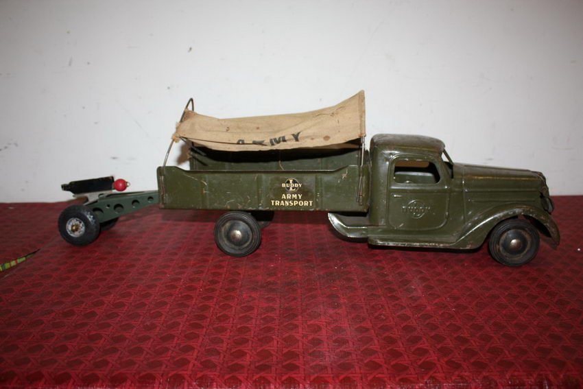 BUDDY L ARMY TRUCK - 20": BUDDY L ARMY TRUCK - 20"