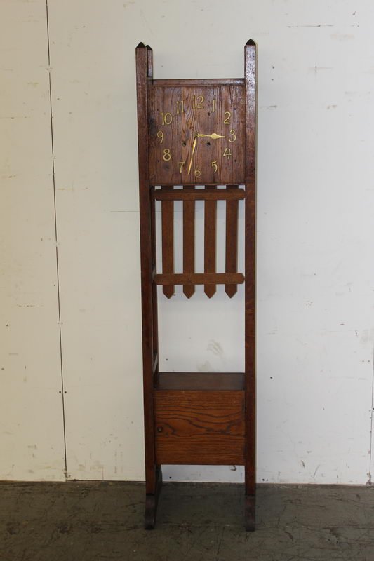 THE SAN ANTONIO BY GILBERT CLOCK CO. MISSION STYLE 68" : THE SAN ANTONIO BY GILBERT CLOCK CO. MISSION STYLE 68" WITH 1 DOOR STORAGE