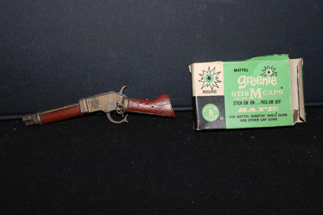 OFFICIAL WANTED DEAD OR ALIVE RIFLE CAP GUN - WORKS W/ : OFFICIAL WANTED DEAD OR ALIVE RIFLE CAP GUN - WORKS W/ CAPS - BY MARX 5.5"