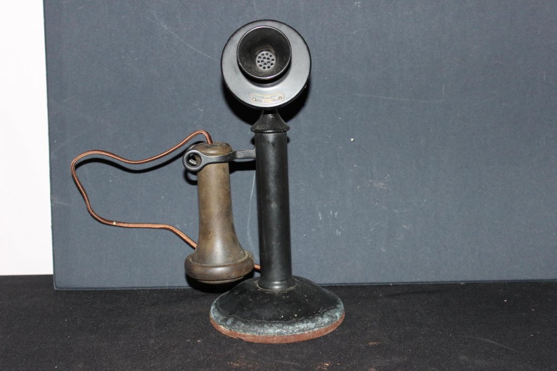 EARLY WESTERN ELECTRIC CANDLESTICK BAKELITE TELEPHONE