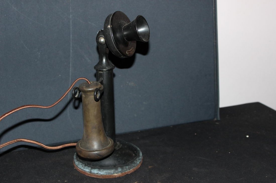 EARLY WESTERN ELECTRIC CANDLESTICK BAKELITE TELEPHONE - 2