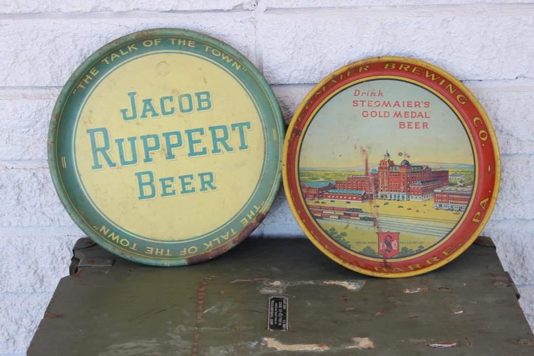 2 HARD-TO-FIND BEER TRAYS ONE MONEY