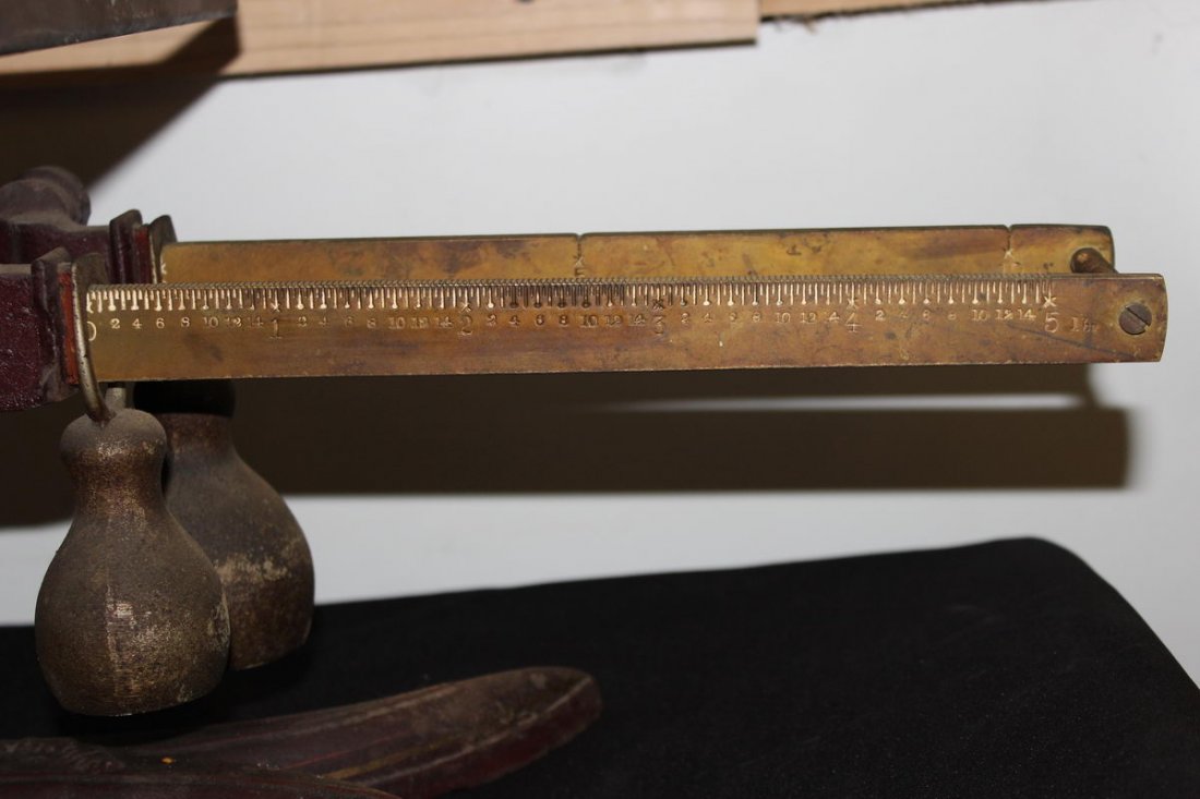 EARLY SET OF COUNTRY STORE FAIRBANKS DOUBLE BEAN SCALES - 5