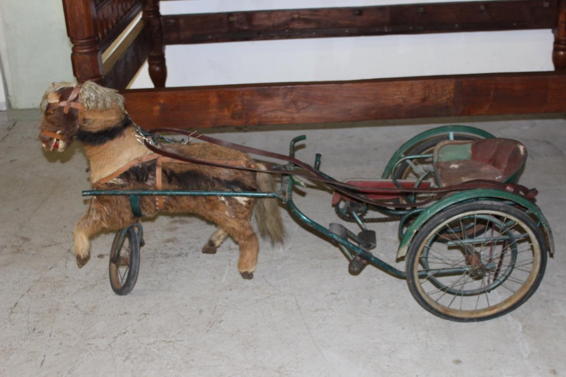 TERRIFIC PEDAL PONY 62" LONG IN ORIG. CONDITION - PONY'