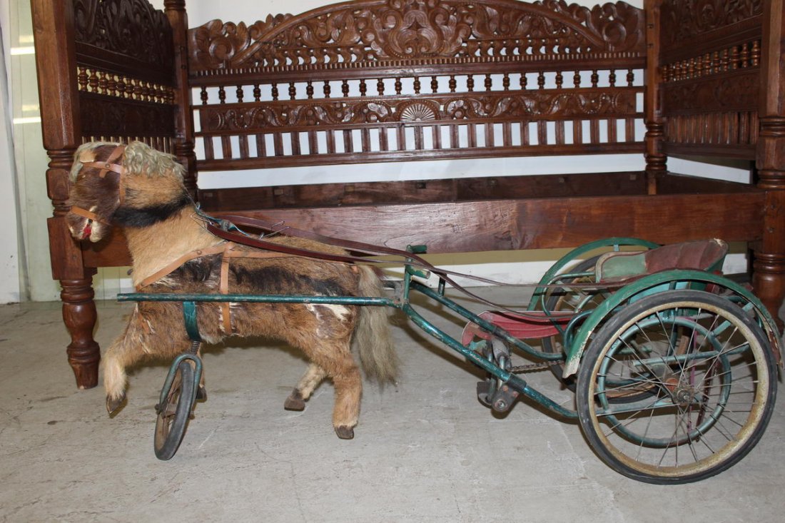 TERRIFIC PEDAL PONY 62" LONG IN ORIG. CONDITION - PONY' - 2