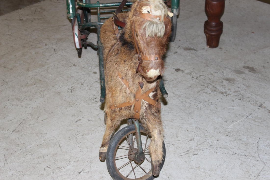 TERRIFIC PEDAL PONY 62" LONG IN ORIG. CONDITION - PONY' - 7