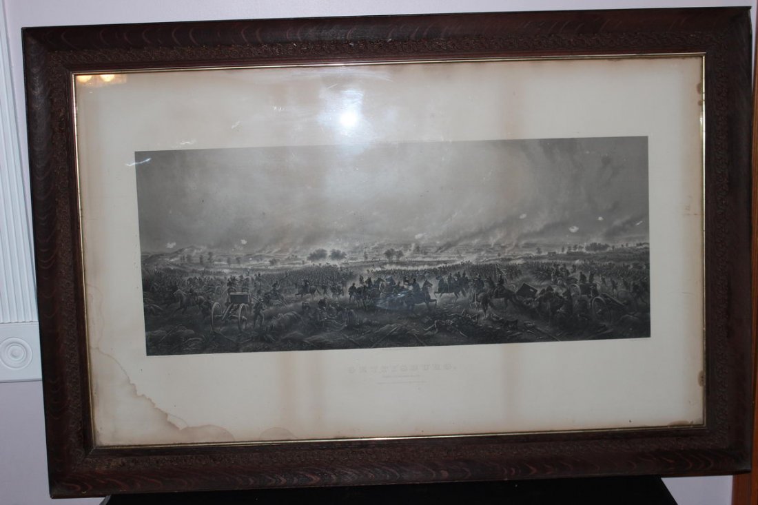 WONDERFUL CIVIL WAR ENGRAVING GETTYSBURG - PUBLISHED BY: WONDERFUL CIVIL WAR ENGRAVING GETTYSBURG - PUBLISHED BY JAMES DRUMMOND - PAINTED BY JAMES WALKER