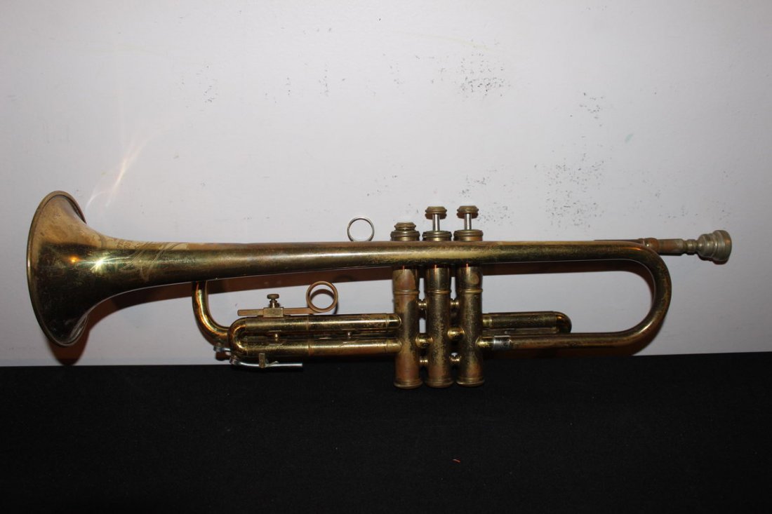 NICE FB OLDS & SON TRUMPET - COMPLETE W/ ORIG CASE: NICE FB OLDS & SON TRUMPET - COMPLETE W/ ORIG CASE