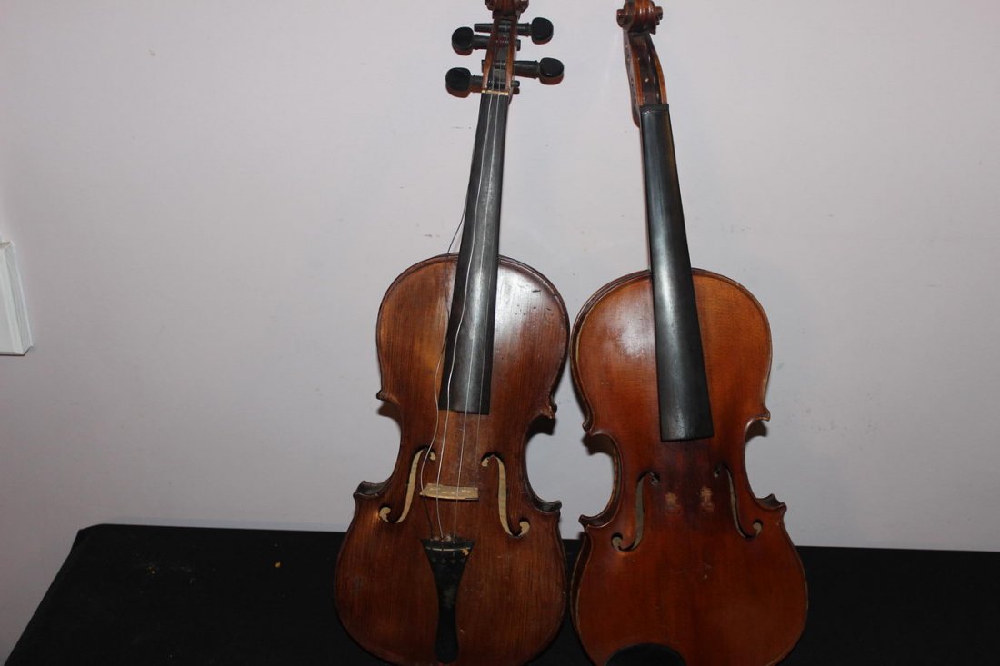 2 NICE VIOLINS FOR RESTORATION OR PARTS: 2 NICE VIOLINS FOR RESTORATION OR PARTS