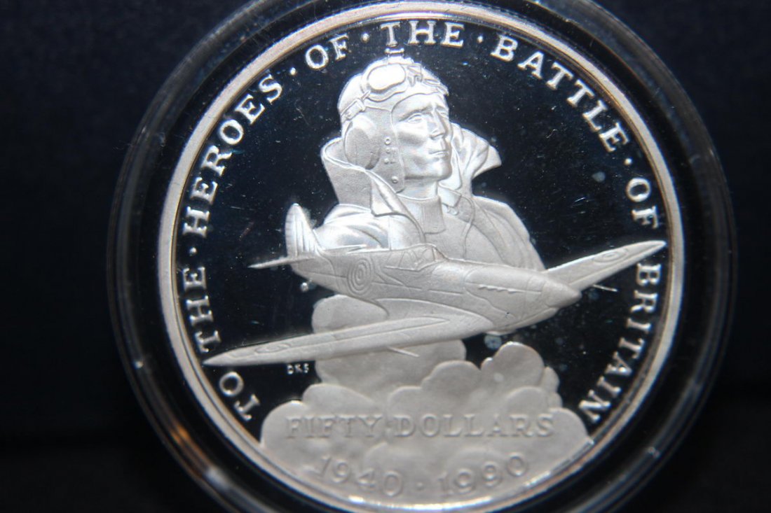 1990 REPUBLIC OF THE MARSHALL ISLANDS $50 SILVER PROOF: 1990 REPUBLIC OF THE MARSHALL ISLANDS $50 SILVER PROOF .999 SILVER