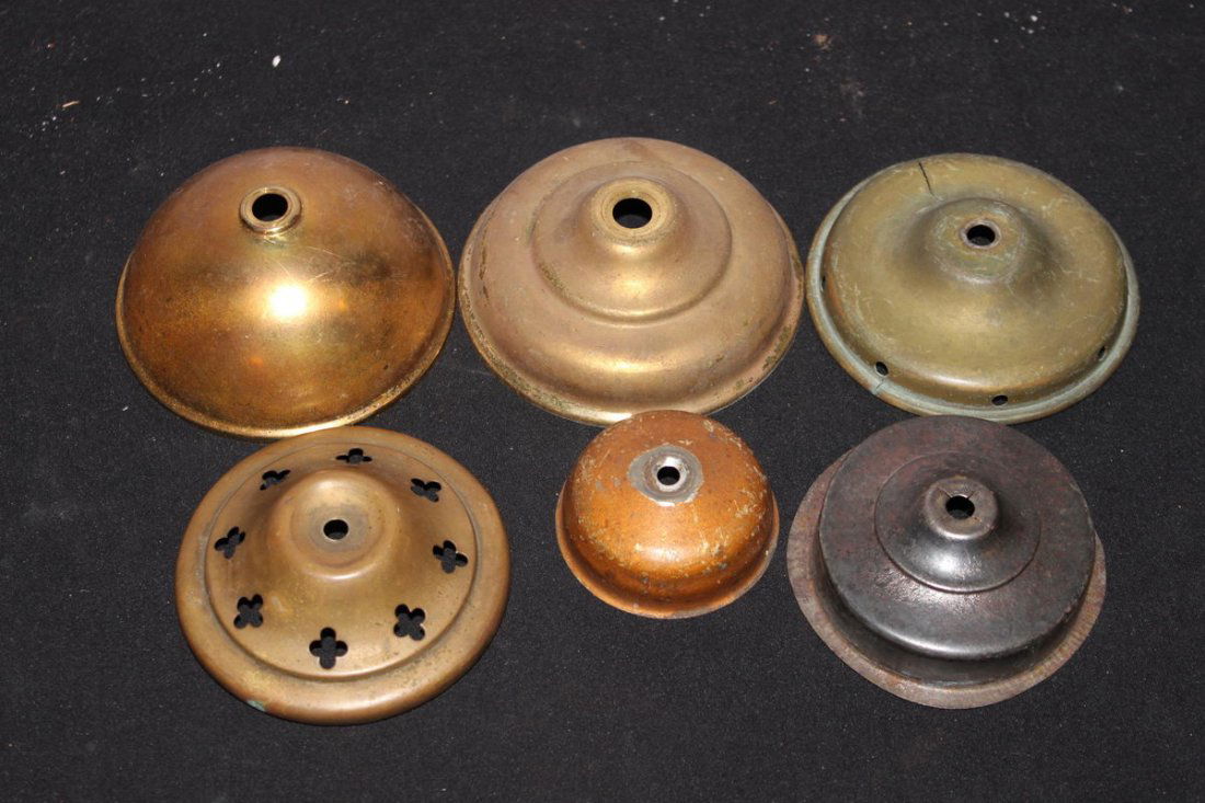 6 LAMP CAPS SEVERAL DIFFERENT SIZES: 6 LAMP CAPS SEVERAL DIFFERENT SIZES