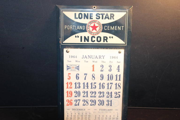 Super 1964 Advertising Calendar Complete