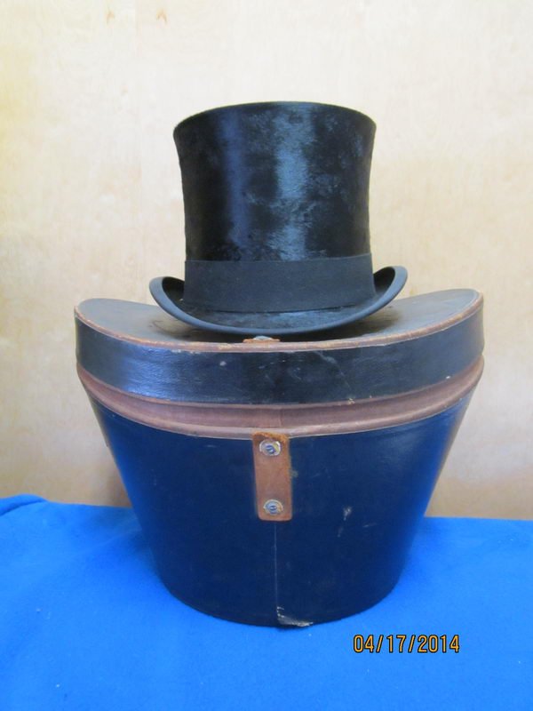THE BEST TOP HAT J.A. SEIDL MUNCHEN WITH LINED HARD: THE BEST TOP HAT J.A. SEIDL MUNCHEN WITH LINED HARD CASE