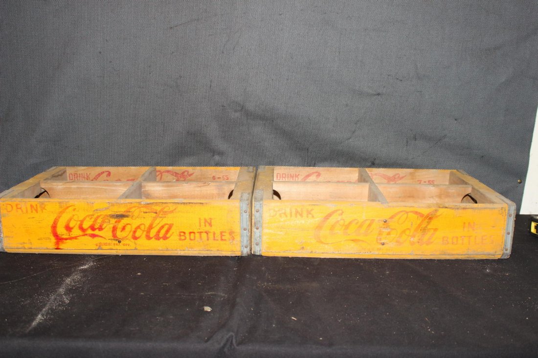 2 COCA-COLA CASES GOOD CONDITION: 2 COCA-COLA CASES GOOD CONDITION