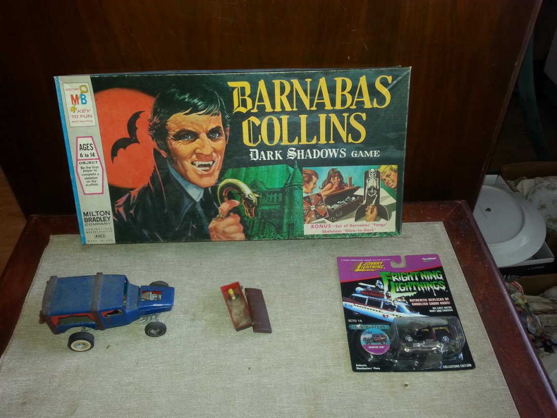 DARK SHADOWS LOT BARNABUS COLLINS GAME, VAMPIRE VAN: DARK SHADOWS LOT BARNABUS COLLINS GAME, VAMPIRE VAN BUILD UP JOHNNY LIGHTNING CAR