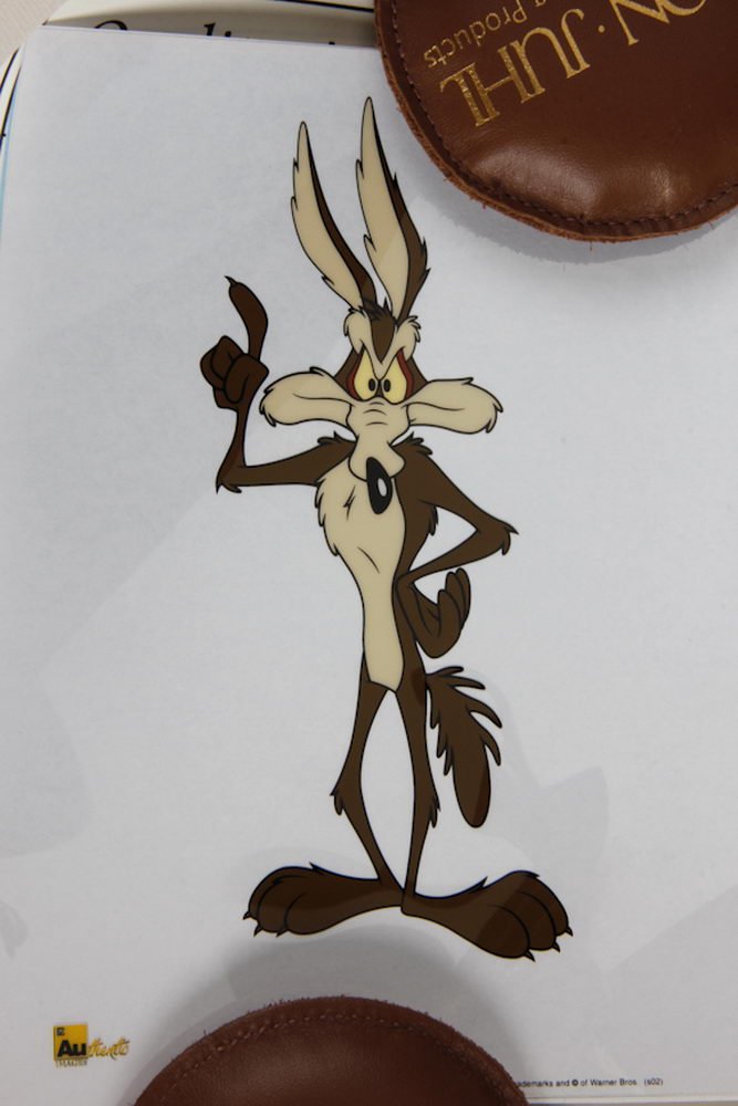limited edition cartoon still by warner bros entitled: limited edition cartoon still by warner bros entitled "wile e coyote" limited to 3500 with COA