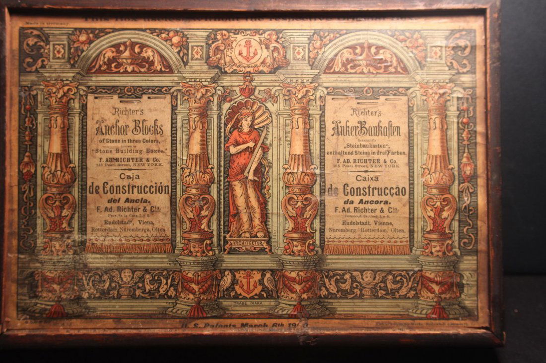 FULL SET OF RICHTER'S ANCHOR BLOCKS OF STONE GERMANY: FULL SET OF RICHTER'S ANCHOR BLOCKS OF STONE GERMANY AND NEW YORK GREAT ORIGINAL BOX SET 8A