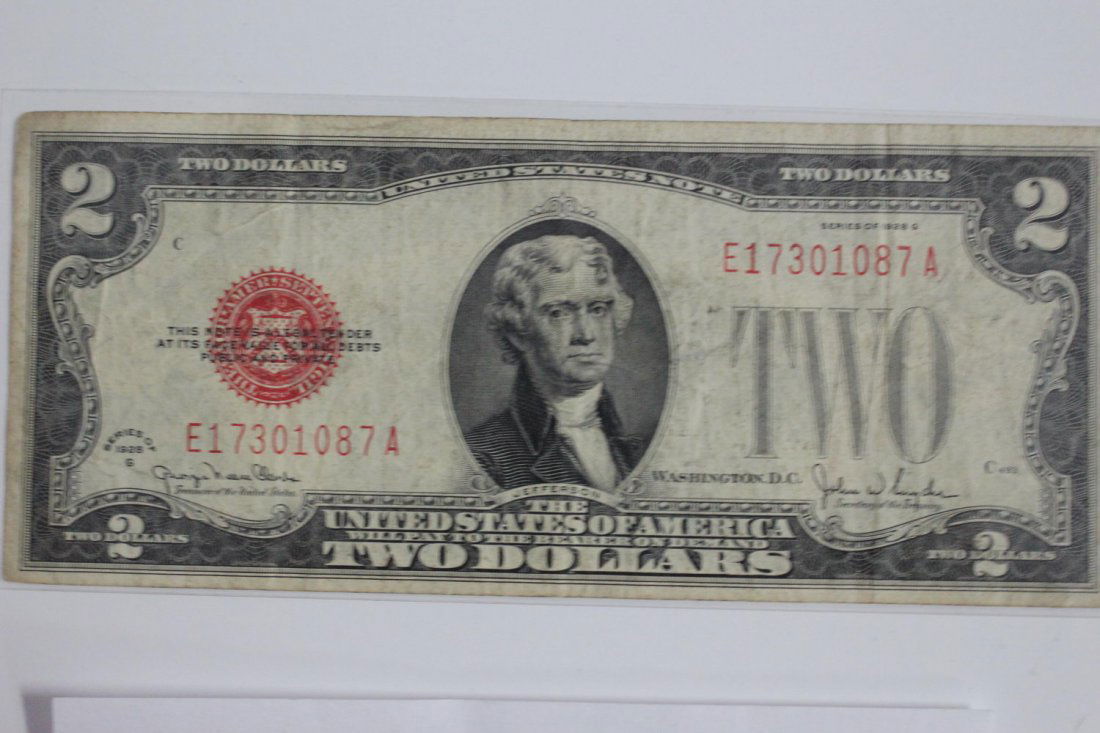 1928 – G SERIES TWO DOLLAR BILL EXCELLENT CONDITION: 1928 – G SERIES TWO DOLLAR BILL EXCELLENT CONDITION