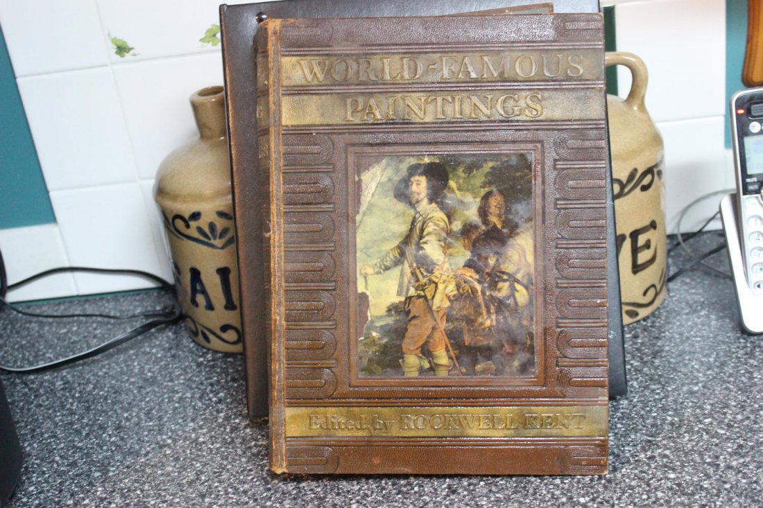 1939 BOOK WORLD FAMOUS PAINTINGS BY ROCKWELL KENT GOOD: 1939 BOOK WORLD FAMOUS PAINTINGS BY ROCKWELL KENT GOOD CONDITION HUNDREDS OF PAGES