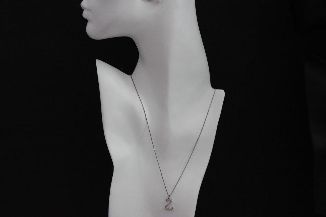 JANE SEYMOUR OPEN-HEART NECKLACE AND PENDANT STERLING: JANE SEYMOUR OPEN-HEART NECKLACE AND PENDANT STERLING SILVER 20" LENGTH