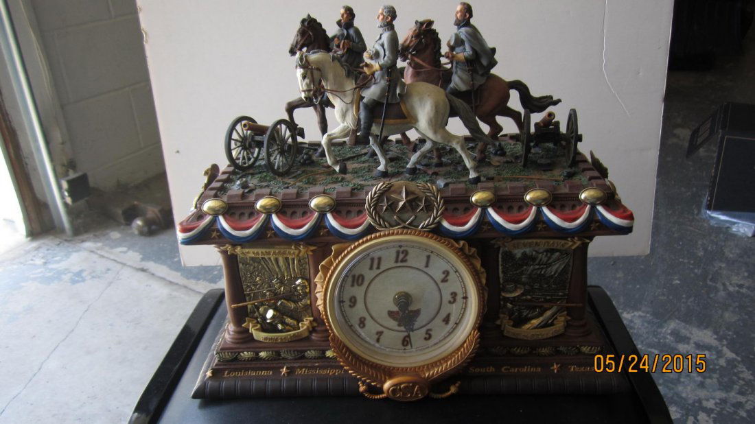 GREAT TIMELESS GLORY COLLECTORS CLOCK - CONFEDERATE (1 of 6)