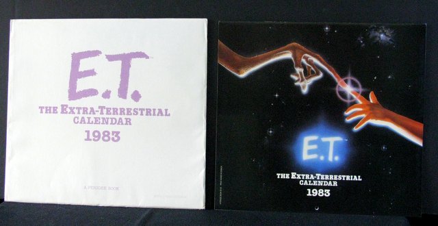 E.T. THE EXTRA-TERRESTRIAL 1983 CALENDAR Perigee, 1982. (1 of 2)