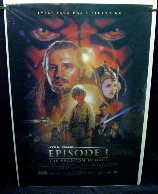 STAR WARS THE PHANTOM MENACE - 1999  One Sheet Movie (1 of 1)