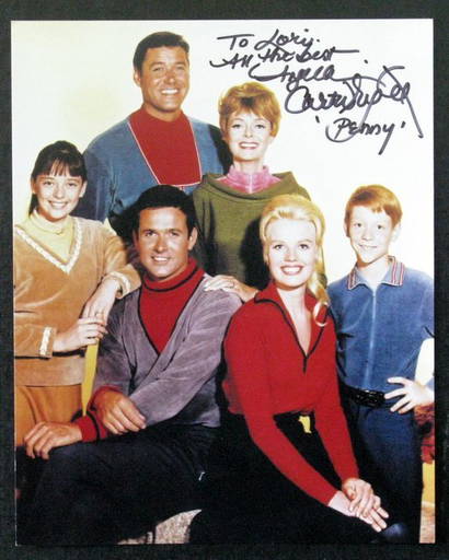 Classic Lost In Space Full Color Cast Photo Signed