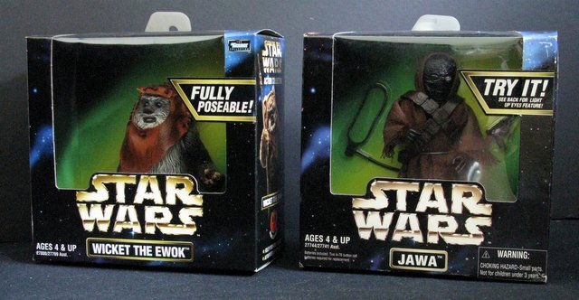 STAR WARS ACTION COLLECTION WICKET THE EWOK & JAWA (1 of 2)
