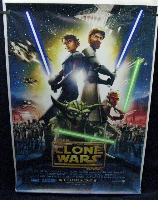 STAR WARS THE CLONE WARS - 2008 One Sheet Movie Poster (1 of 1)