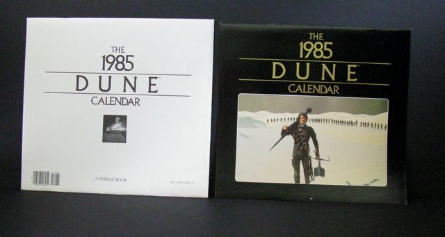 DAVID LYNCH'S "DUNE" FILM 1985 CALENDAR Perigee, 1984. (1 of 2)