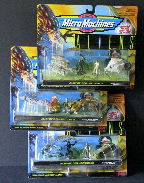 ALIENS MICROMACHINES LOT OF 3 Galoob, 1996. All three (1 of 2)