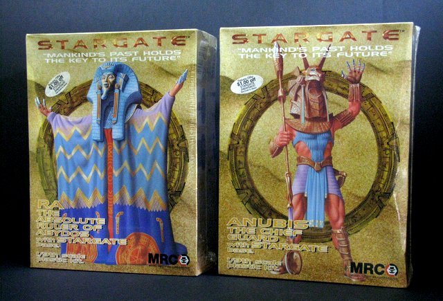 STARGATE PLASTIC MODEL FIGURE KIT LOT OF 2RA & ANUBIS - (1 of 3)