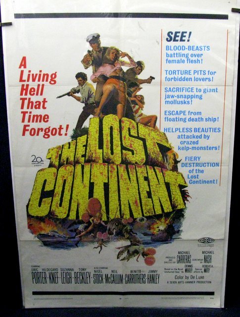 THE LOST CONTINENT - 1968  One Sheet Movie Poster - (1 of 2)