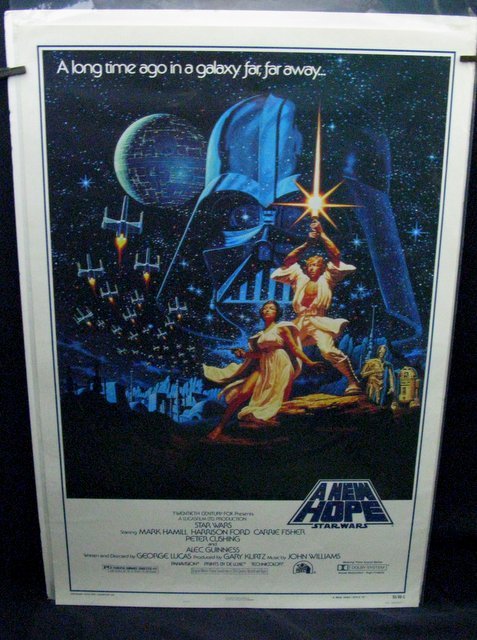 STAR WARS A NEW HOPE - 1977 - Style A One Sheet Movie (1 of 2)