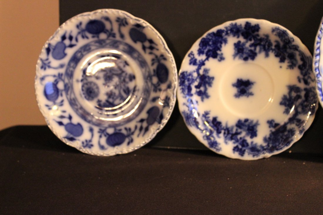 6 PIECES OF FLOW BLUE - ALL ENGLISH - ALL GOOD COND. - (1 of 5)