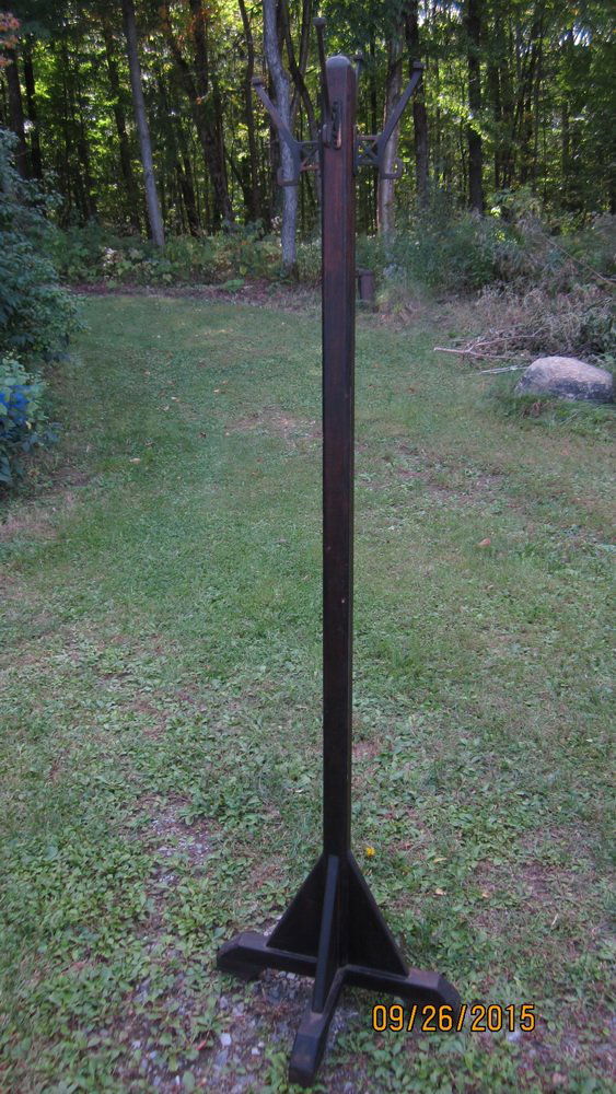 NICE 1920'S MAHOGANY RACK WITH 4 GREAT ARTS & CRAFTS (1 of 3)