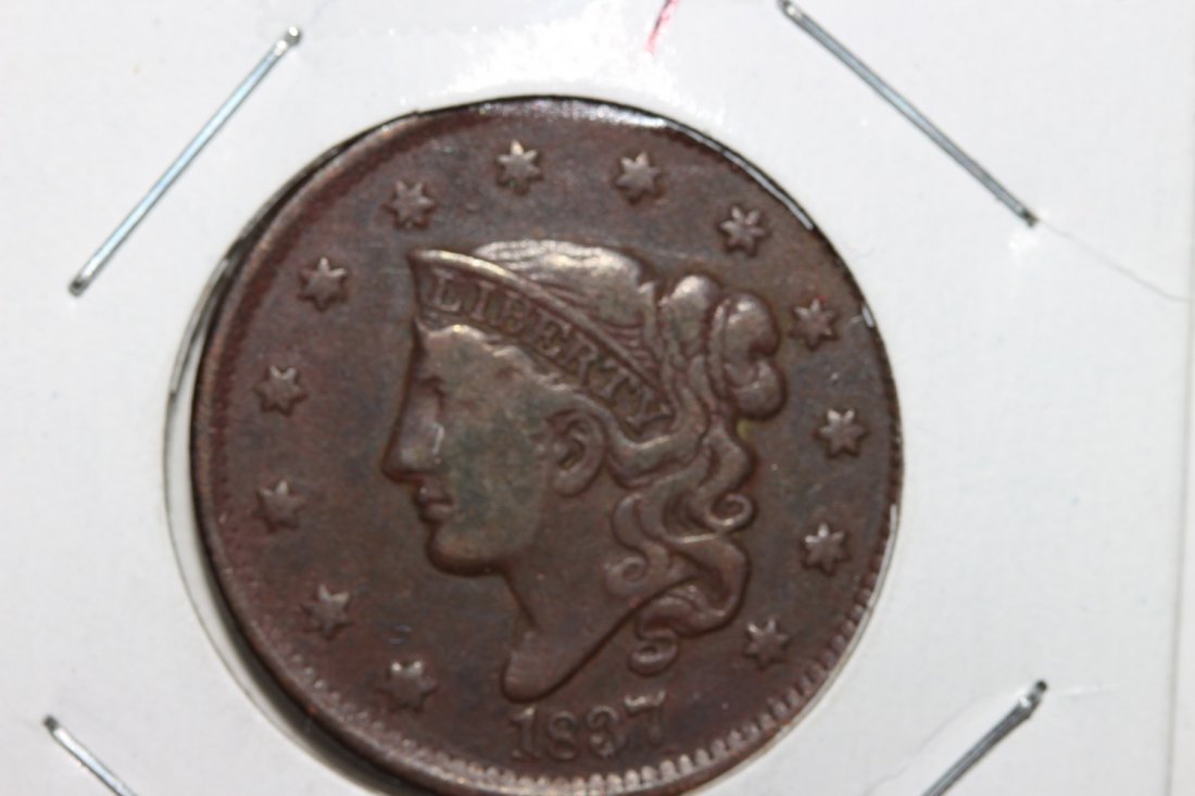 1837 LARGE CENT FINE (1 of 3)