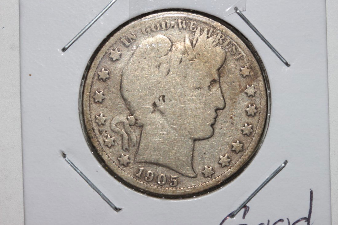 1905S BARBER HALF DOLLAR GOOD (1 of 3)