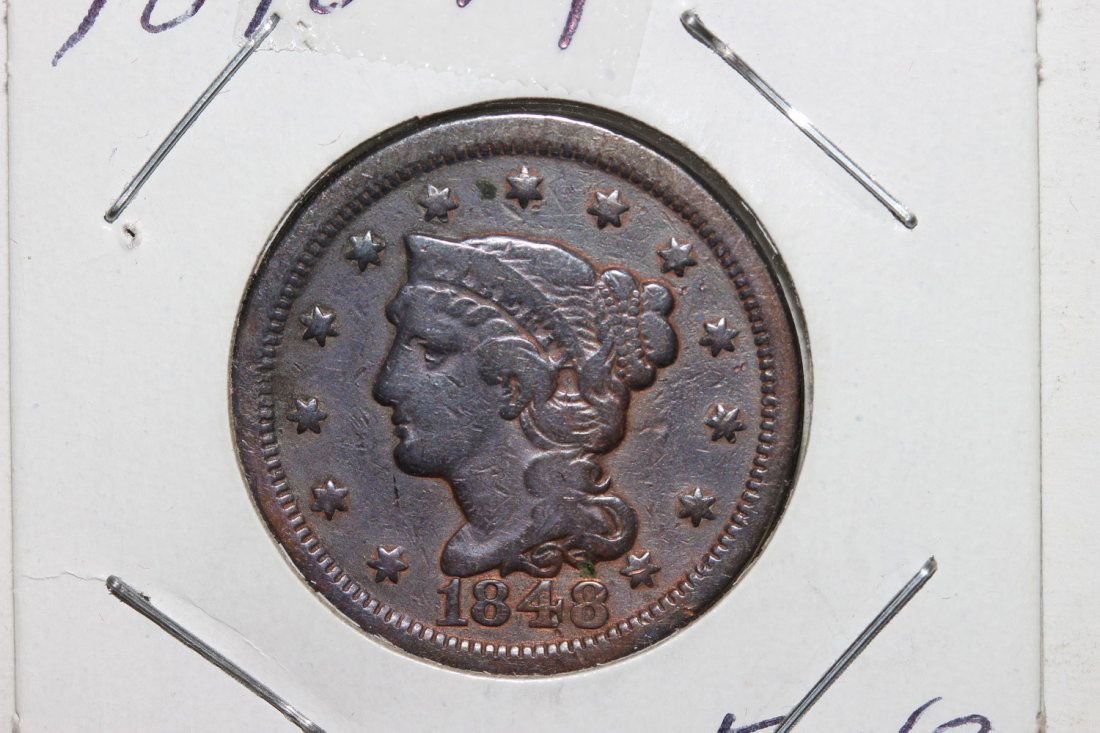 1848 LARGE CENT  FINE (1 of 3)