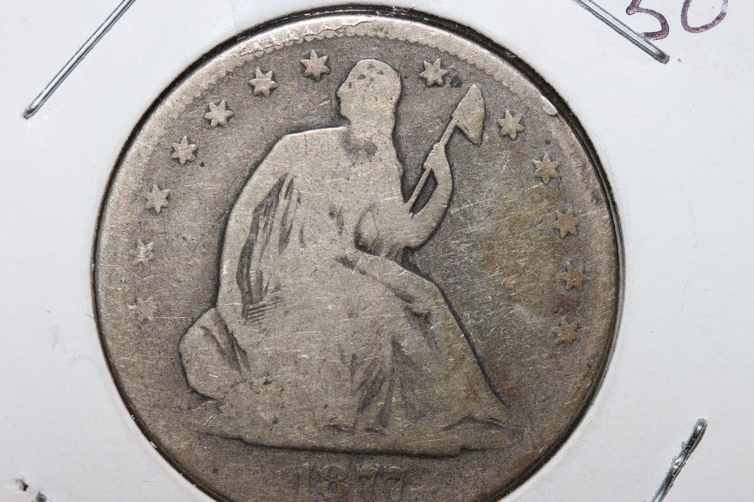 1877S LIBERTY SEATED HALF-DOLLAR GOOD (1 of 3)